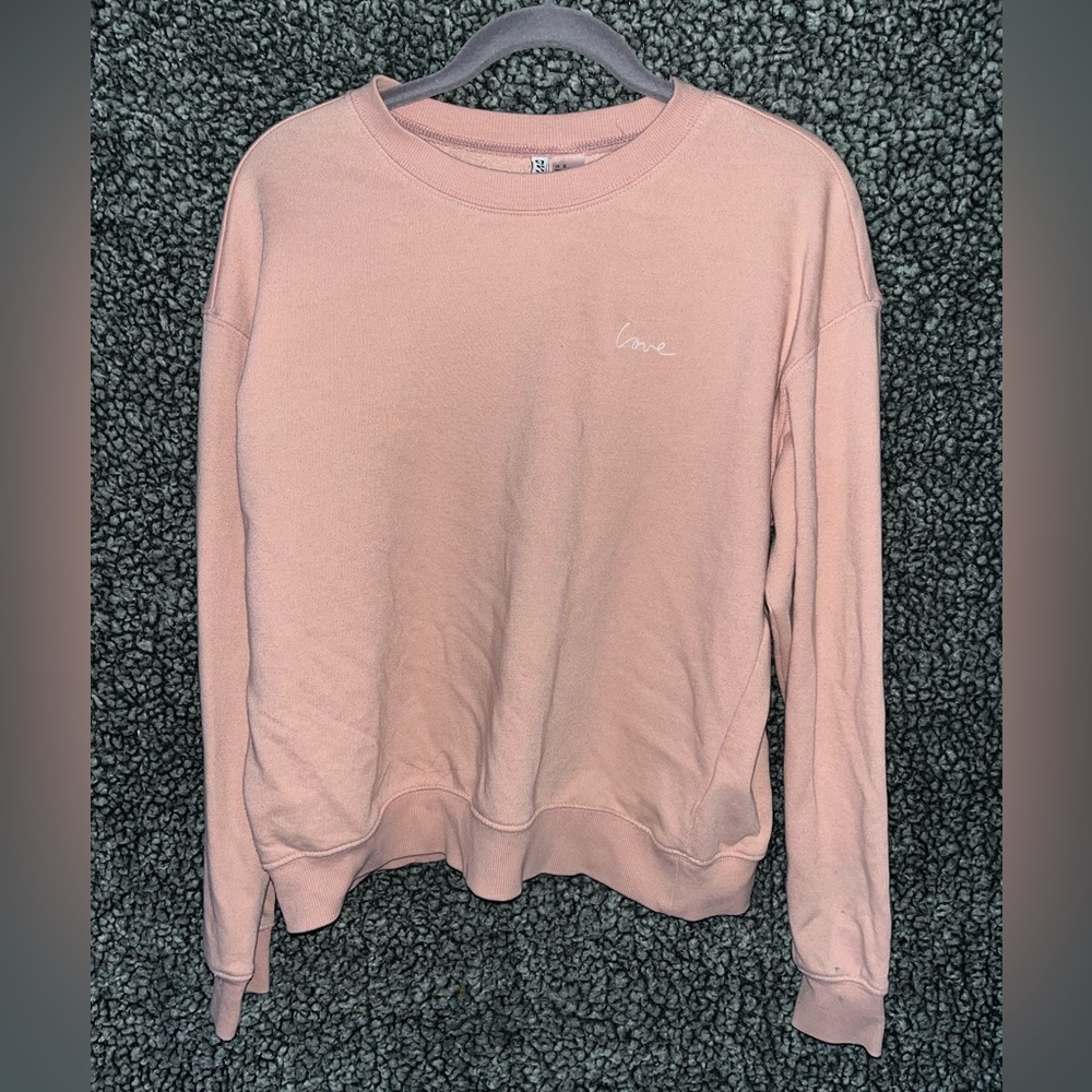 Divided- Light Pink Crewneck